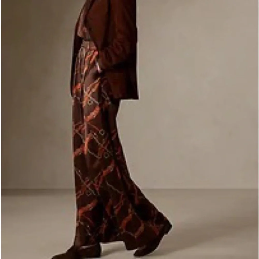 Banana Republic Belay Silk Pant Wide Leg